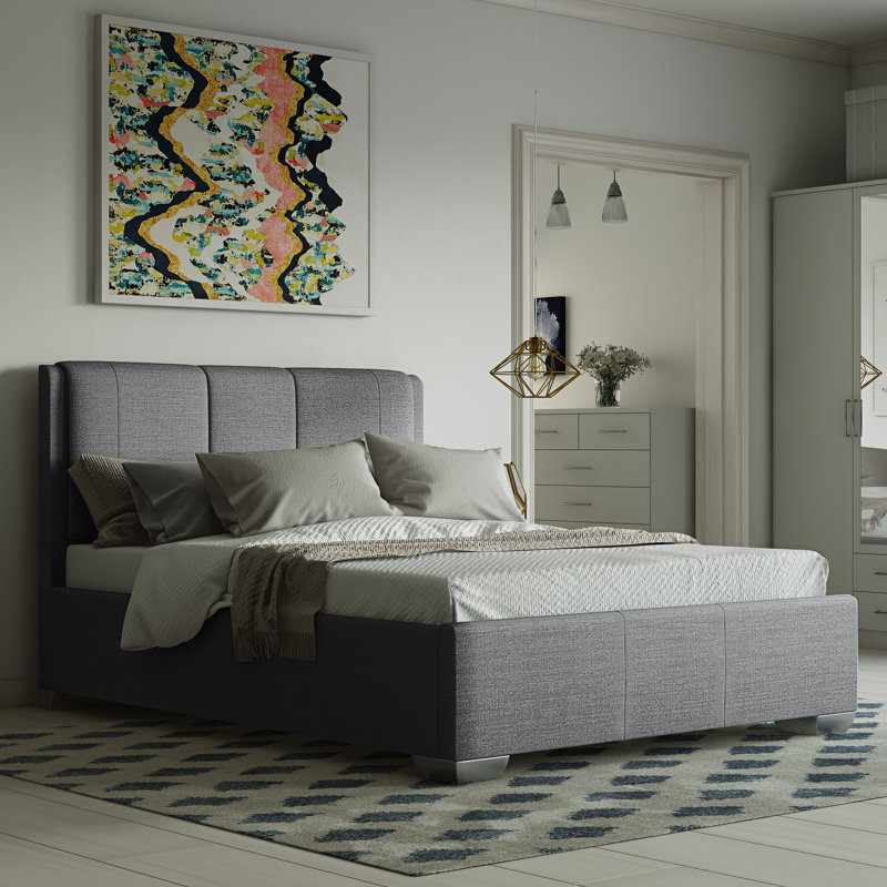 Wrought Studio Megara Upholstered Ottoman Bed Frame & Reviews Wayfair